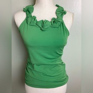 The Limited green embellished tank top